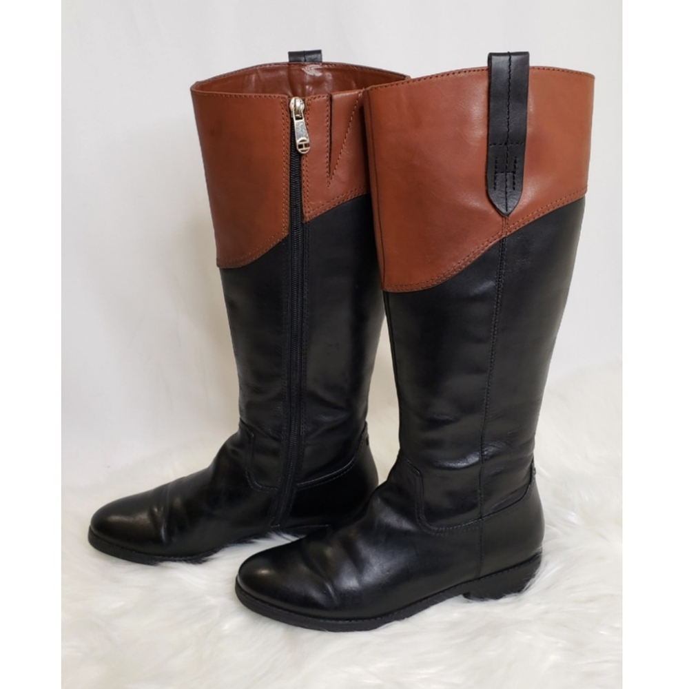 Tommy Hilfiger Devlin Black Brown Boots - Picture 2 of 12